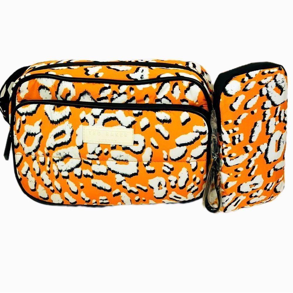 🆕 Ted Baker Leopard Puffer Crossbody/Belt Bag